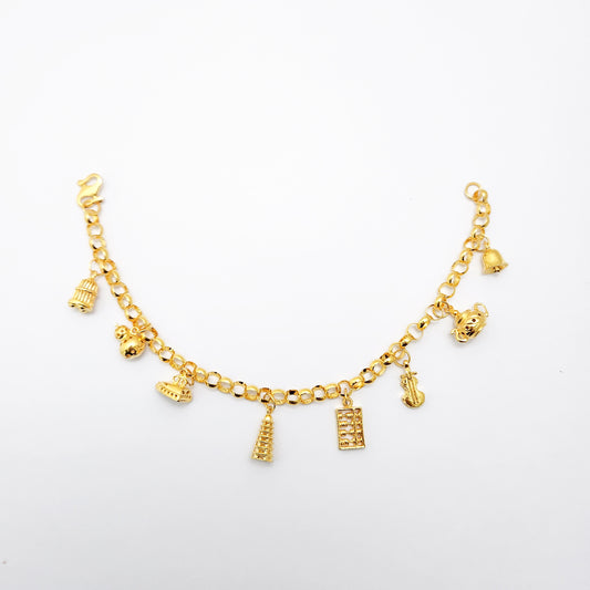 916 Gold Eight Treasure Bracelet